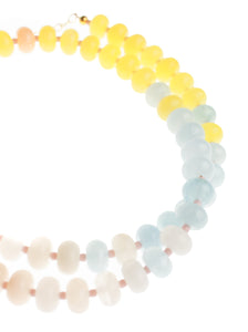 Down the Shore Chunky Candy Gemstone Necklace