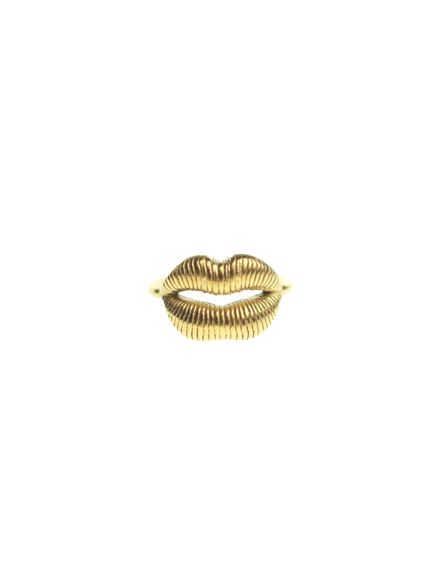 Gold Lips Ring | Peter + June