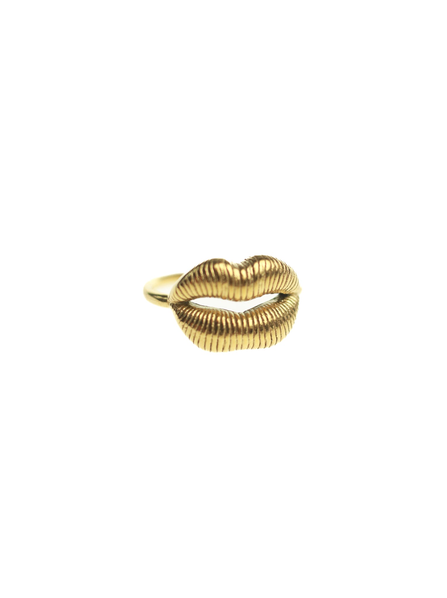 Gold Lips Ring | Peter + June