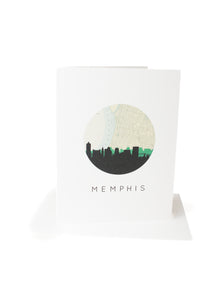 Paperfinch Design | Memphis Skyline & Map Card