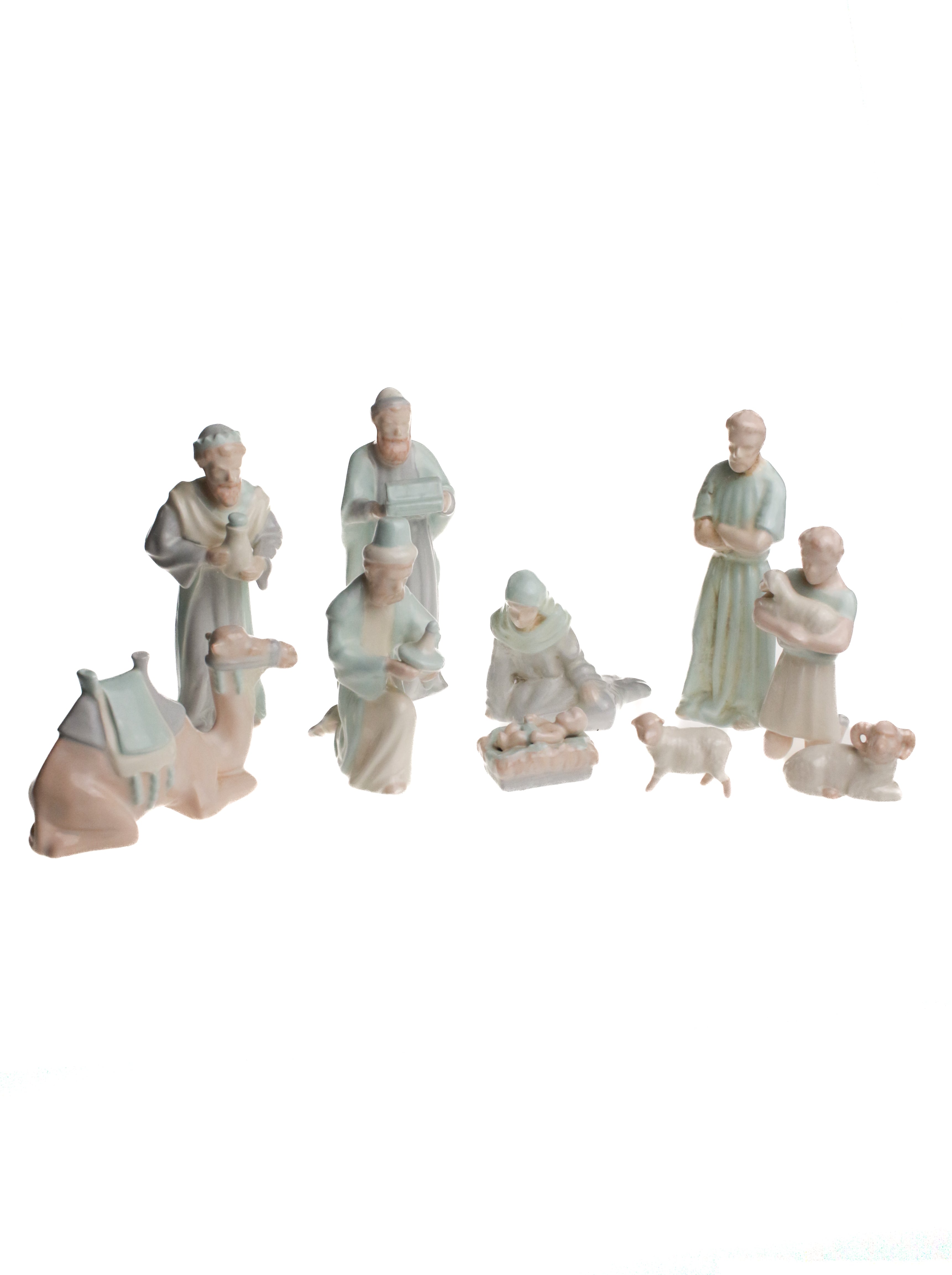 Pastel Ceramic Nativity | Whit's Vintage Picks