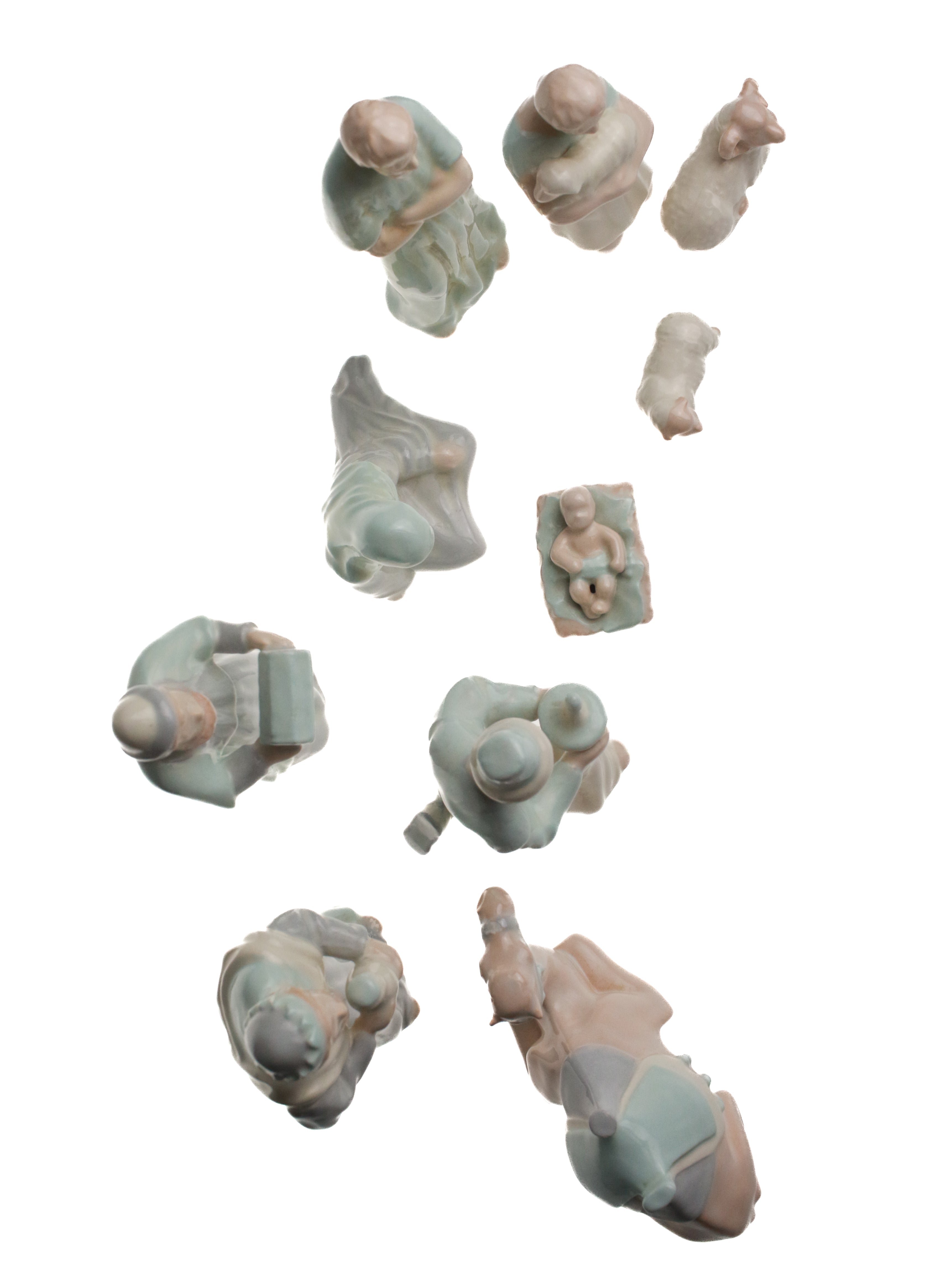 Pastel Ceramic Nativity | Whit's Vintage Picks