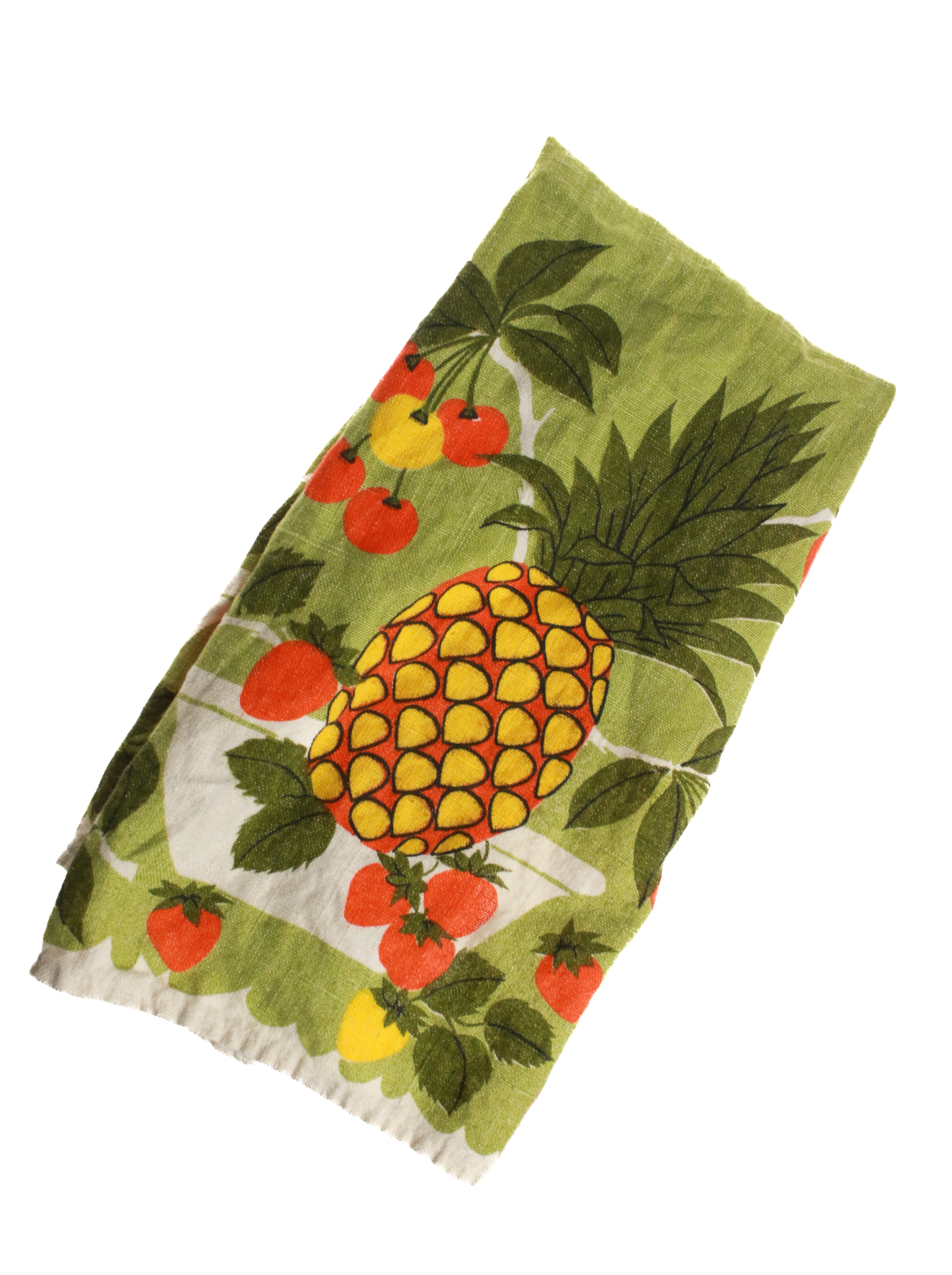 Pineapple Brady Bunch Tea Towel | Whit's Vintage Picks