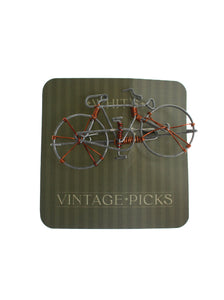 Twisted Wire Bike Brooch