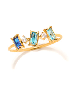 Talia Triple Crystal Ring | Nikki Smith