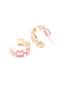 Penny Pink Acrylic Hoops | Nikki Smith