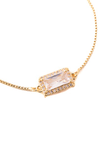 Daley Crystal Gem Gold Slider| Nikki Smith