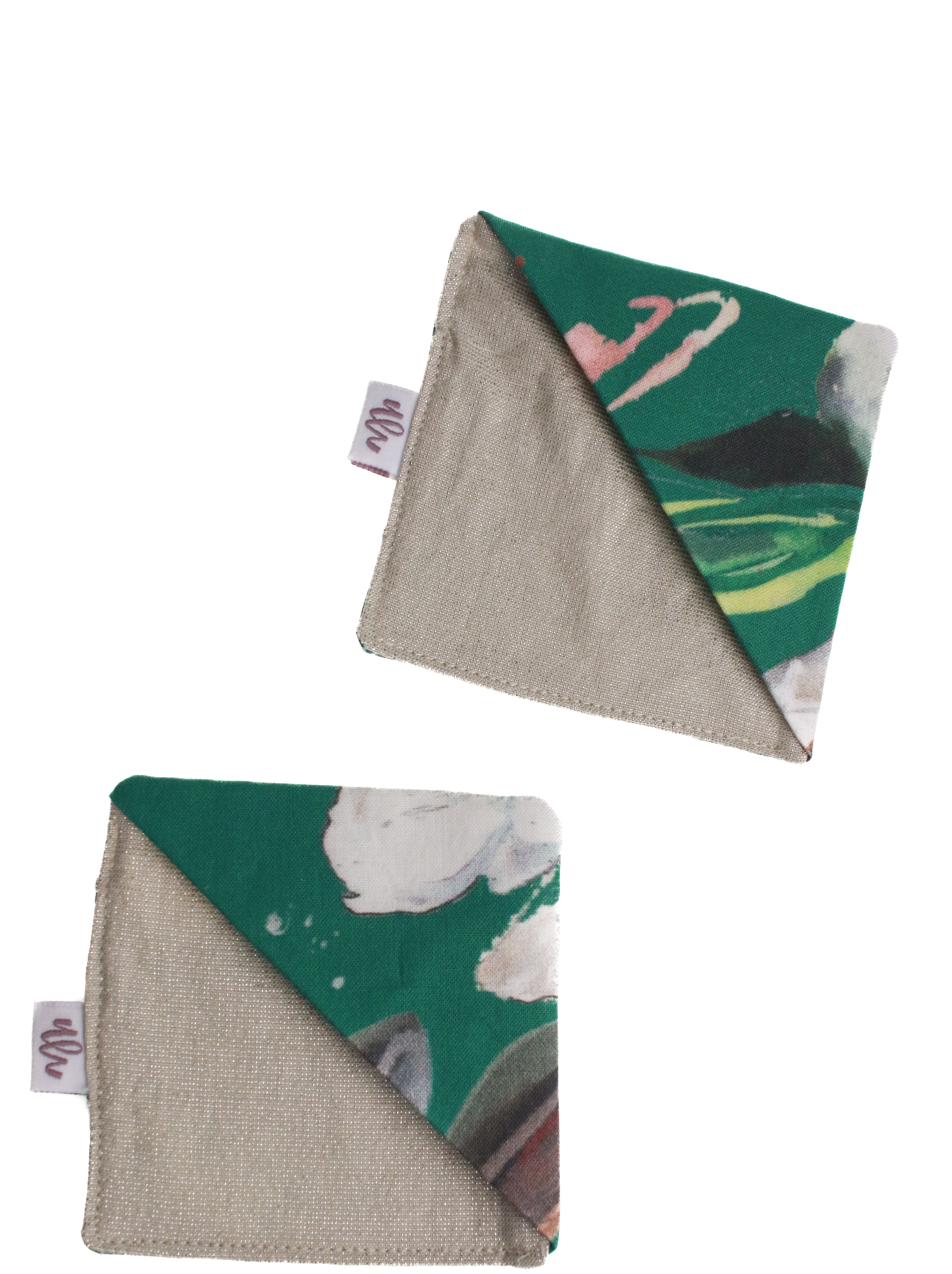 Fabric Corner Bookmark | Magnolia Pattern