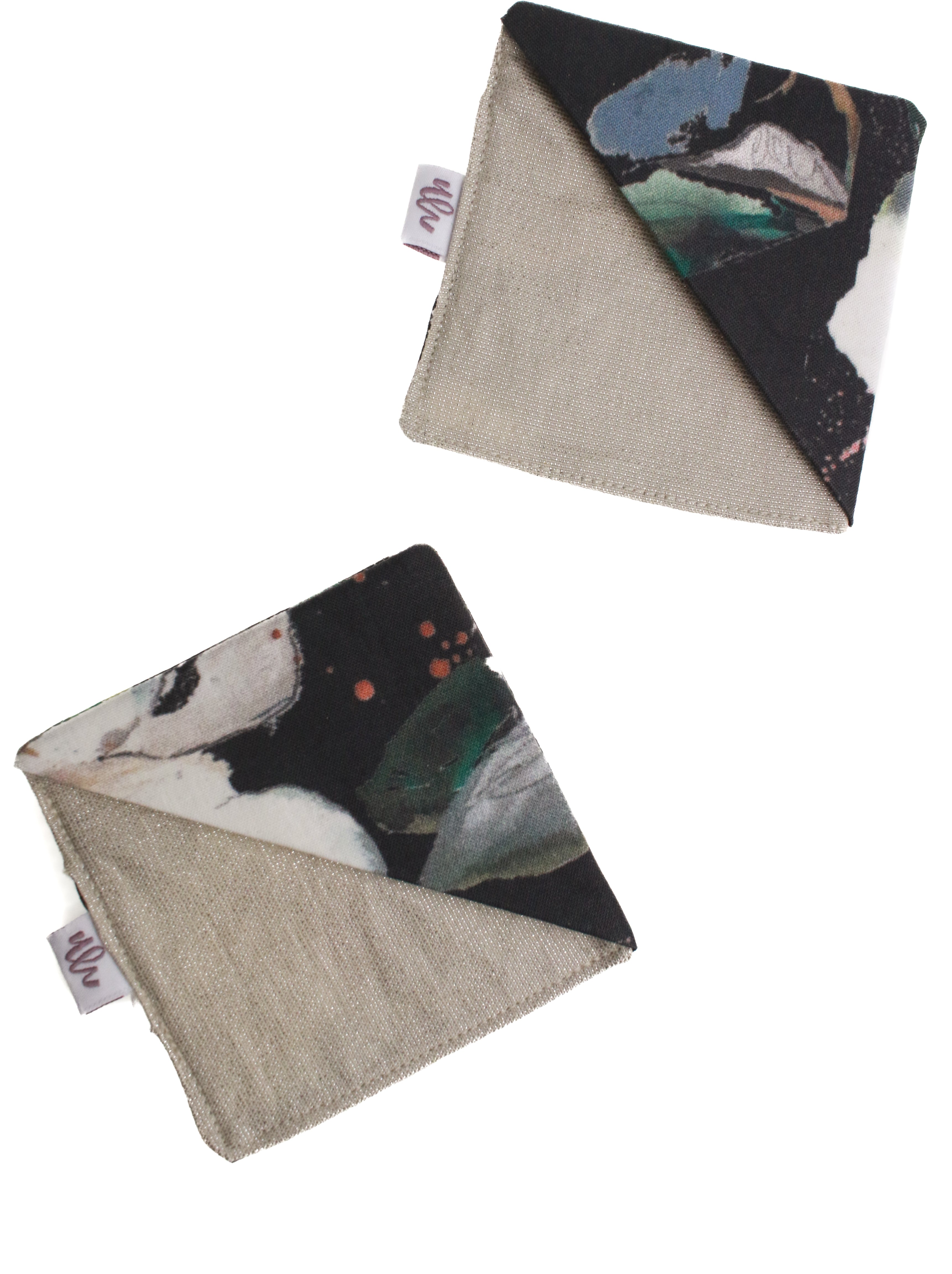 Fabric Corner Bookmark | Magnolia Pattern