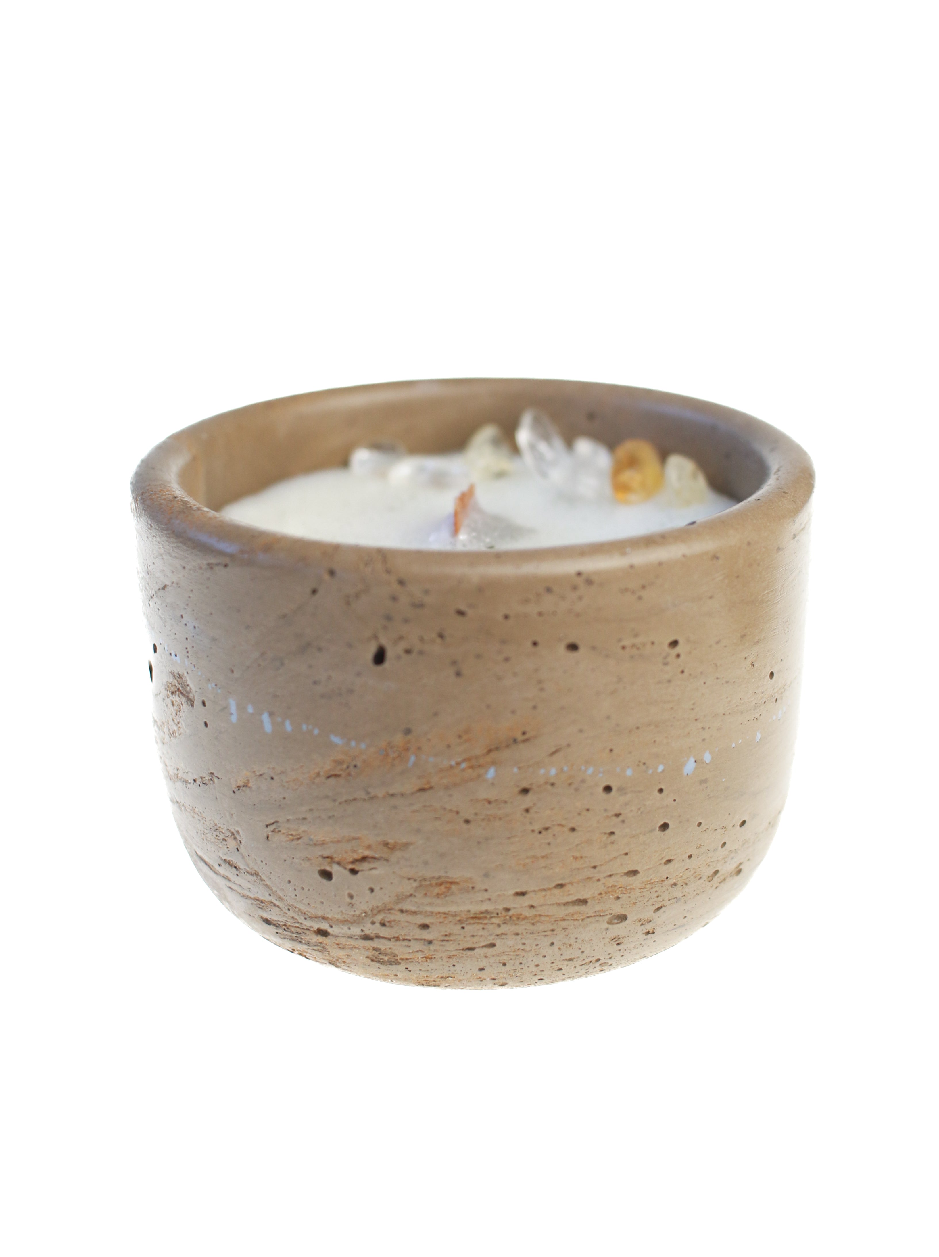 Cinnamon Chai Candle in Handmade Concrete Pot
