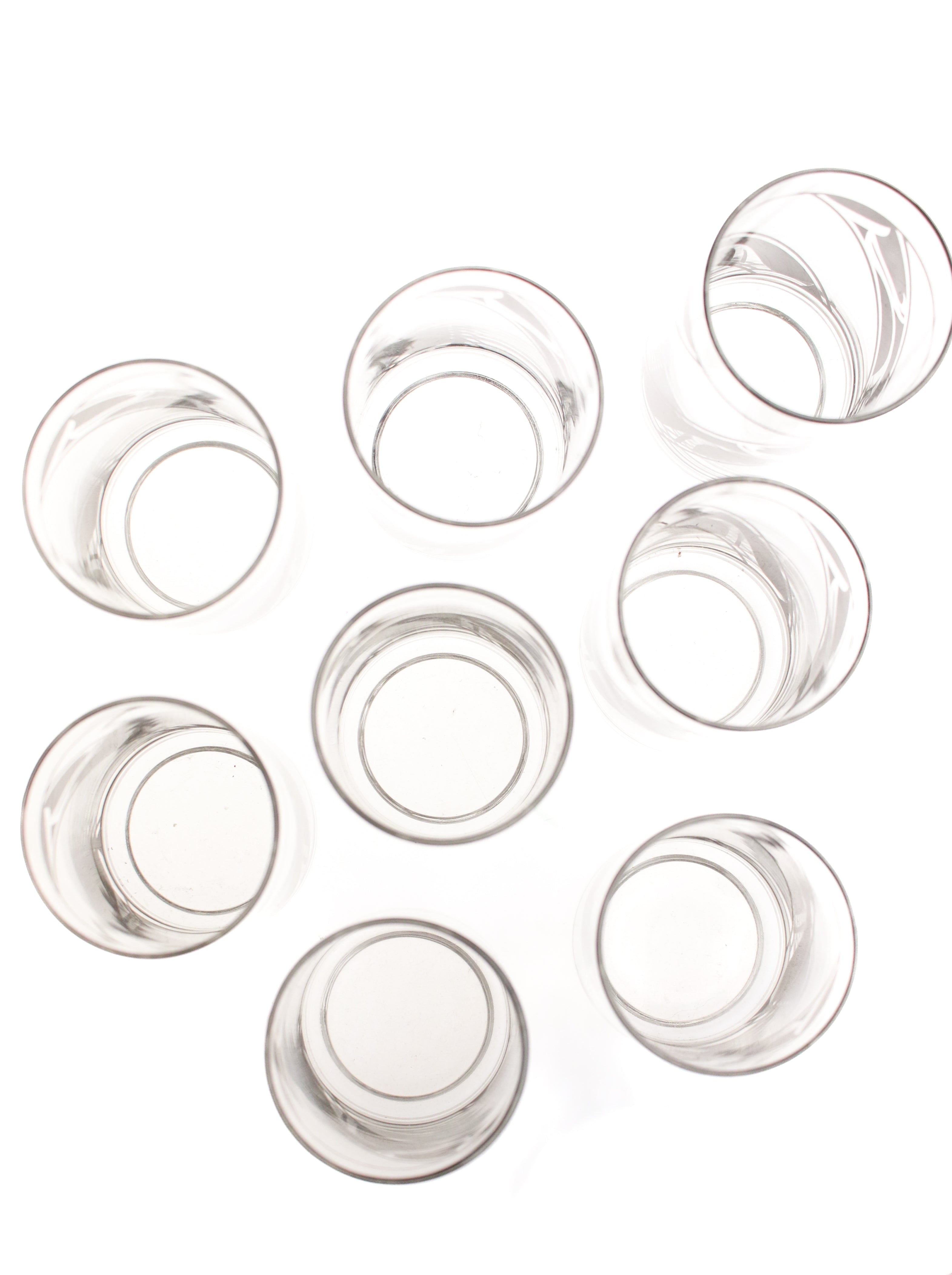 Black Deco Glasses (Set of 8) | Whit's Vintage Picks