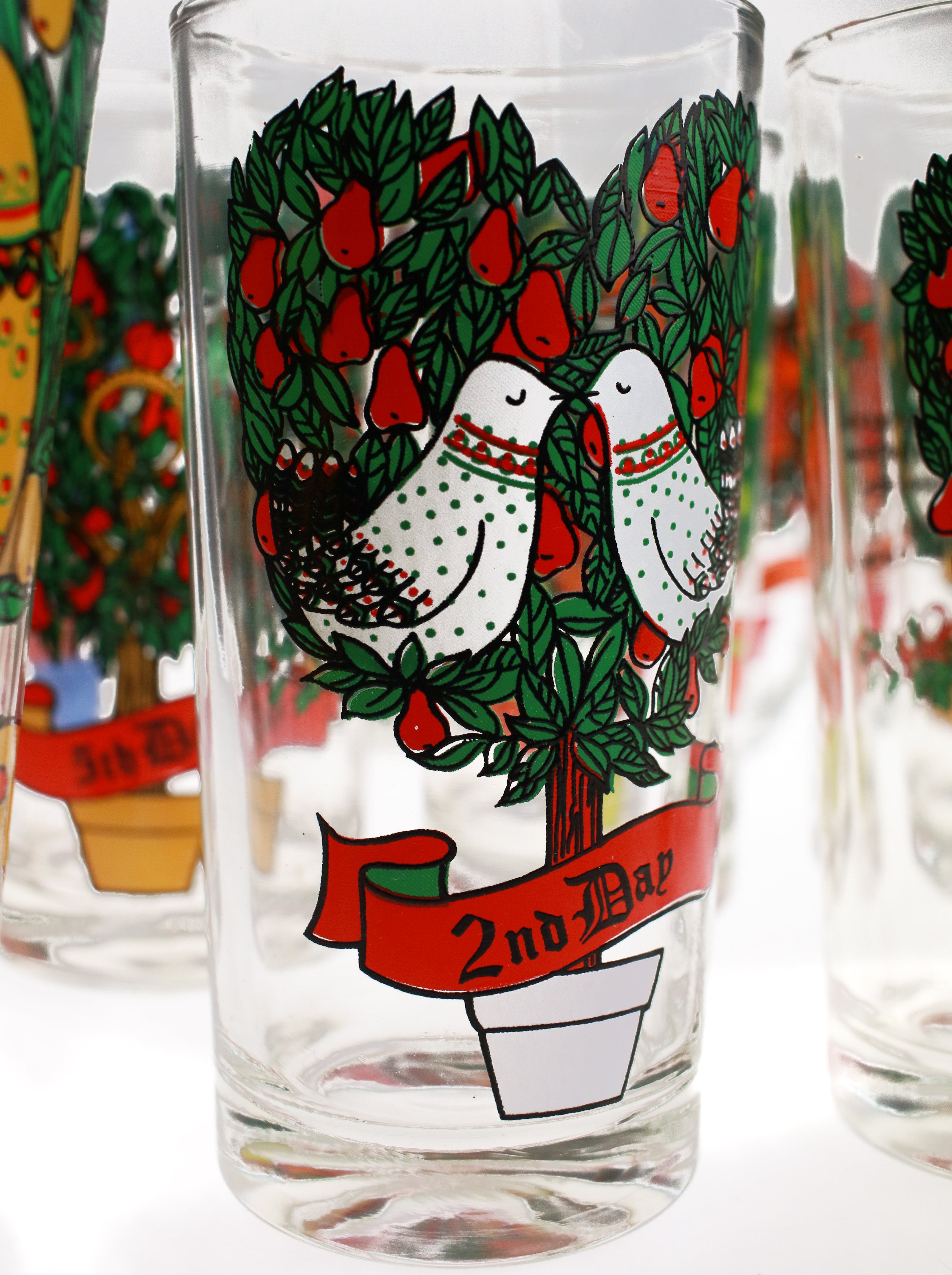12 days of Christmas Glasses (Set of 12) | Whit's Vintage Picks