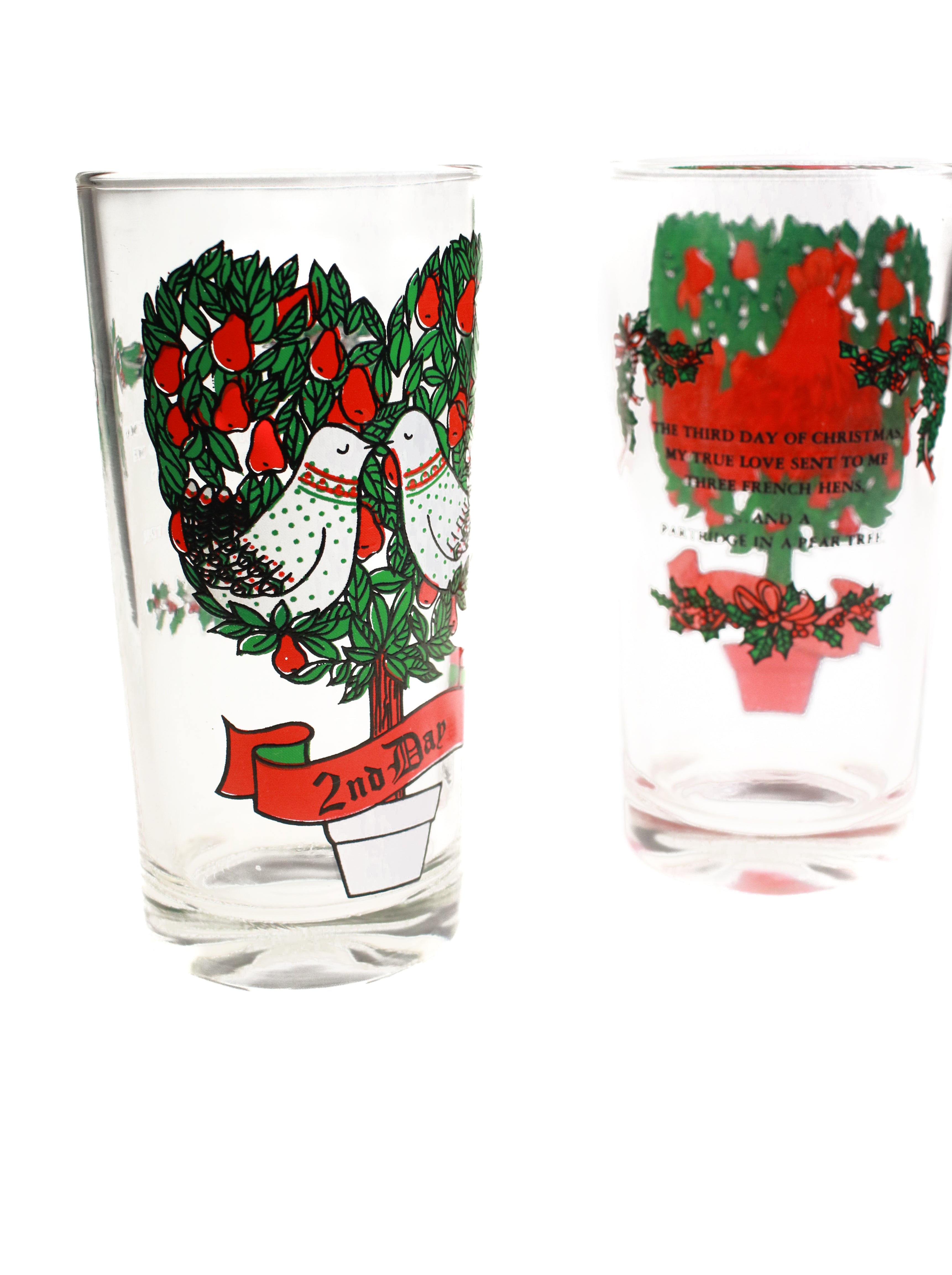 12 days of Christmas Glasses (Set of 12) | Whit's Vintage Picks