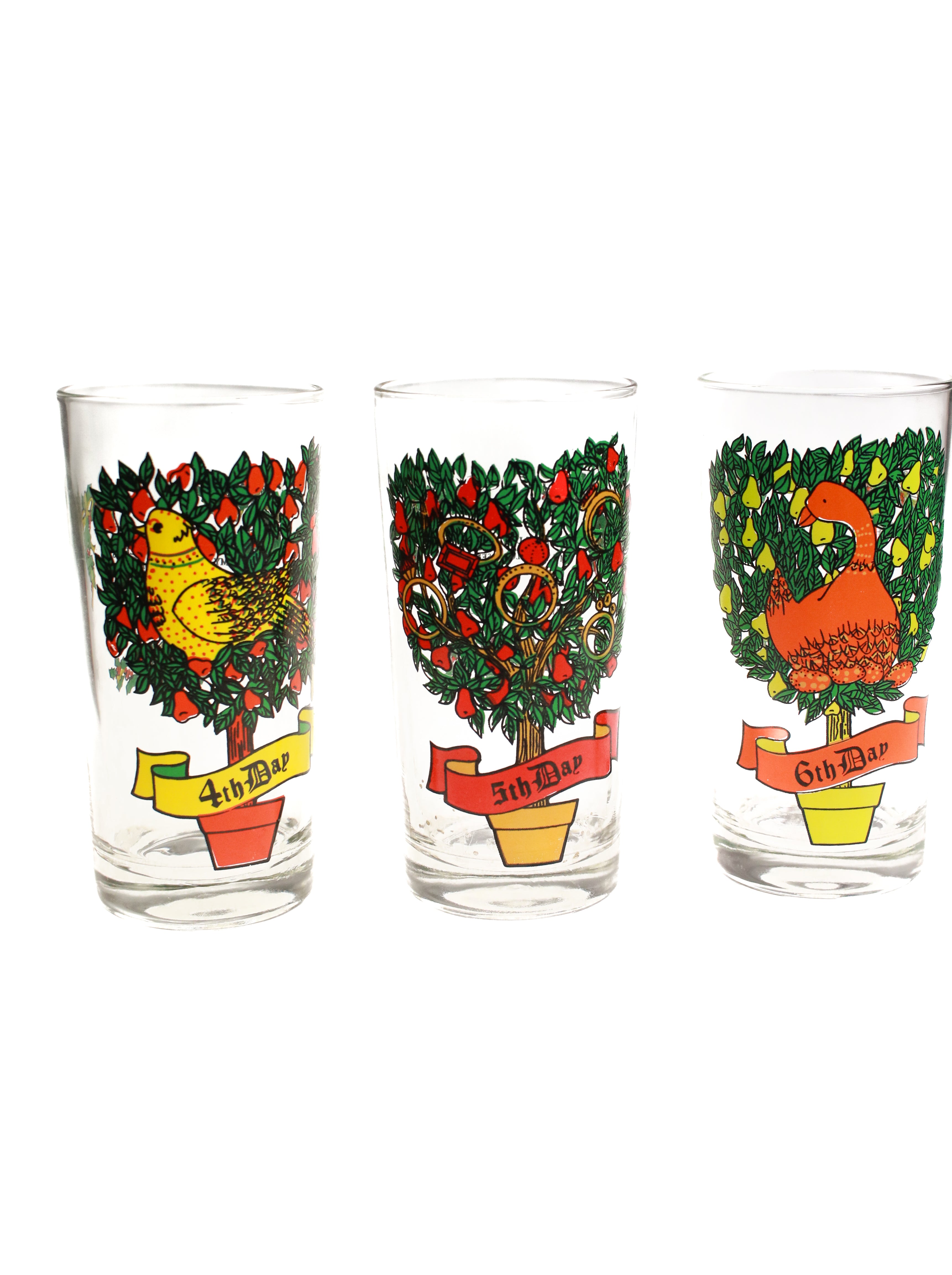 12 days of Christmas Glasses (Set of 12) | Whit's Vintage Picks