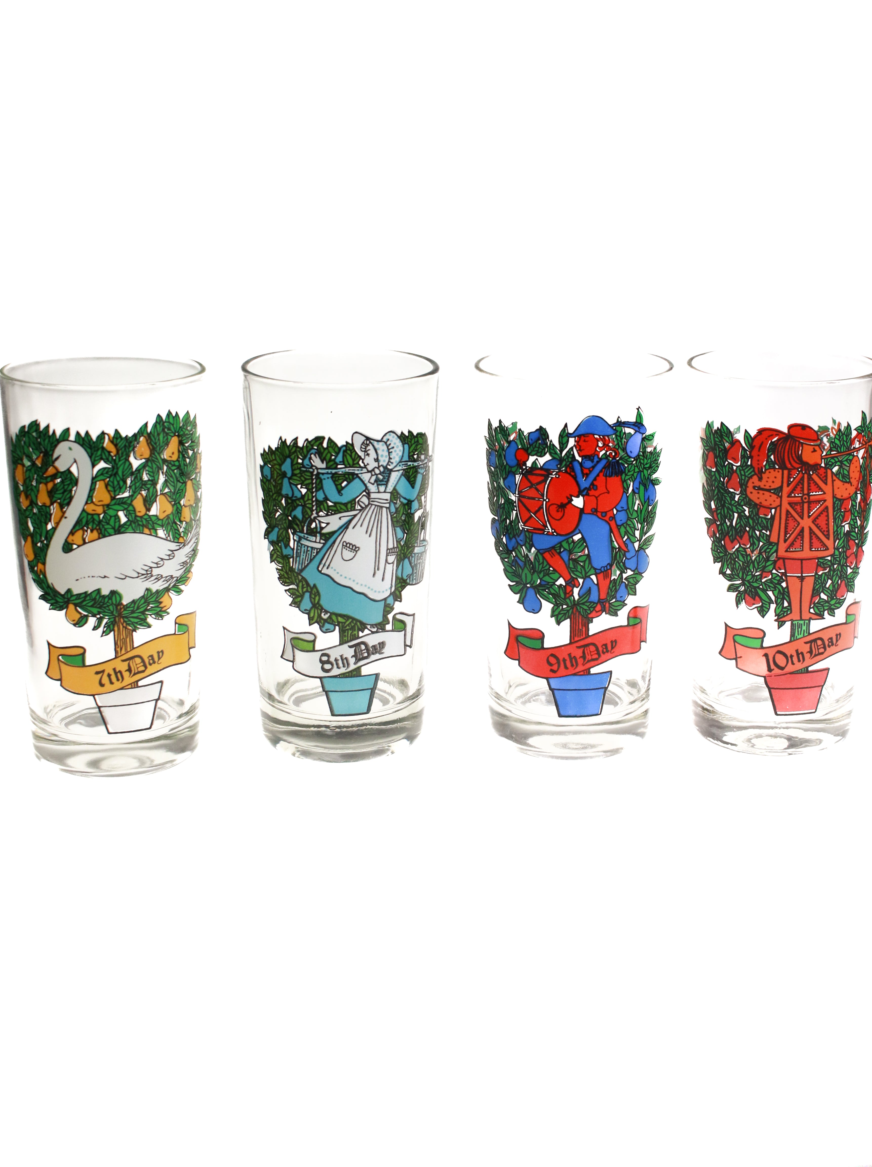 12 days of Christmas Glasses (Set of 12) | Whit's Vintage Picks