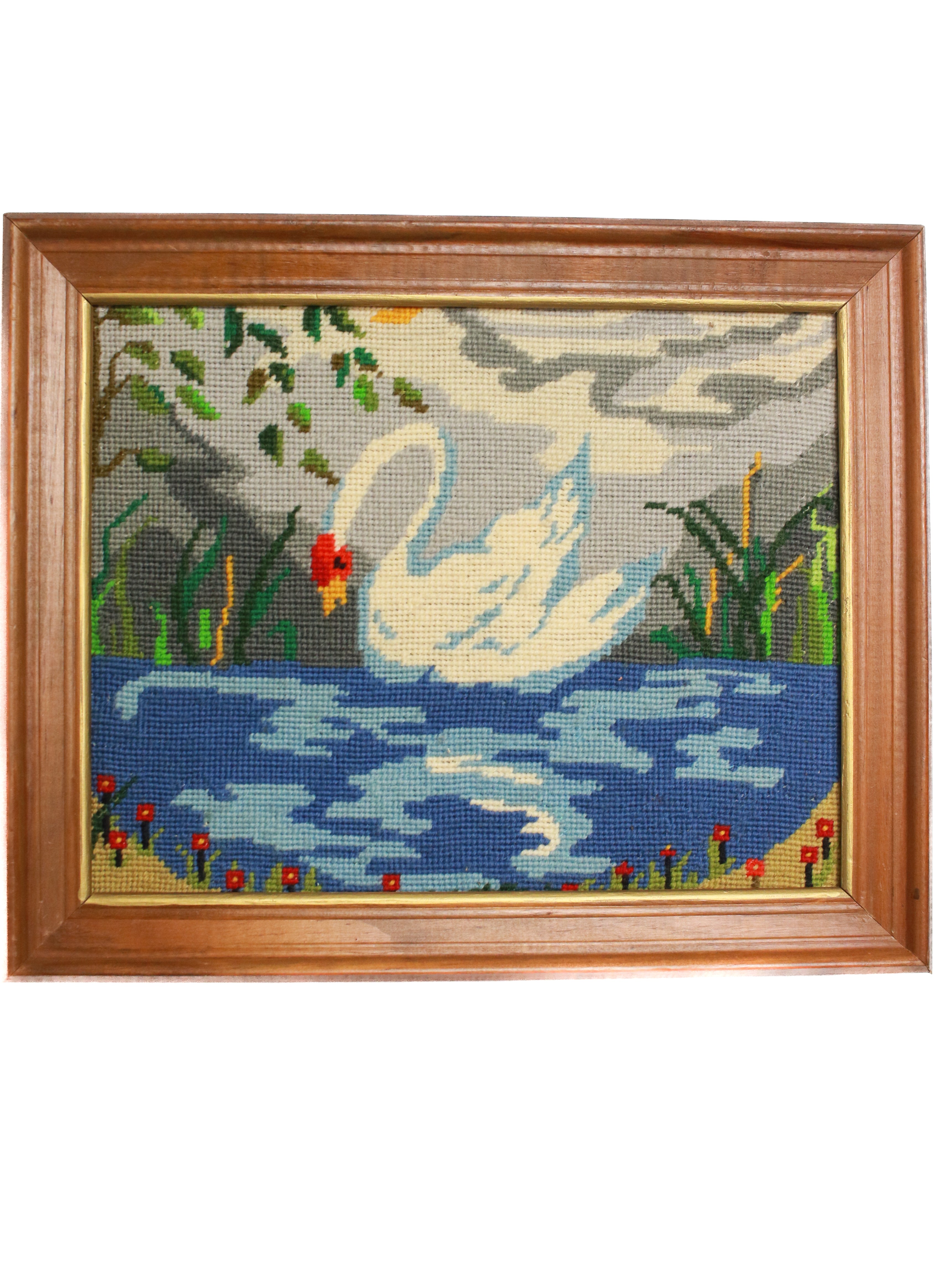 Stitched Swan Art | Whit's Vintage Picks