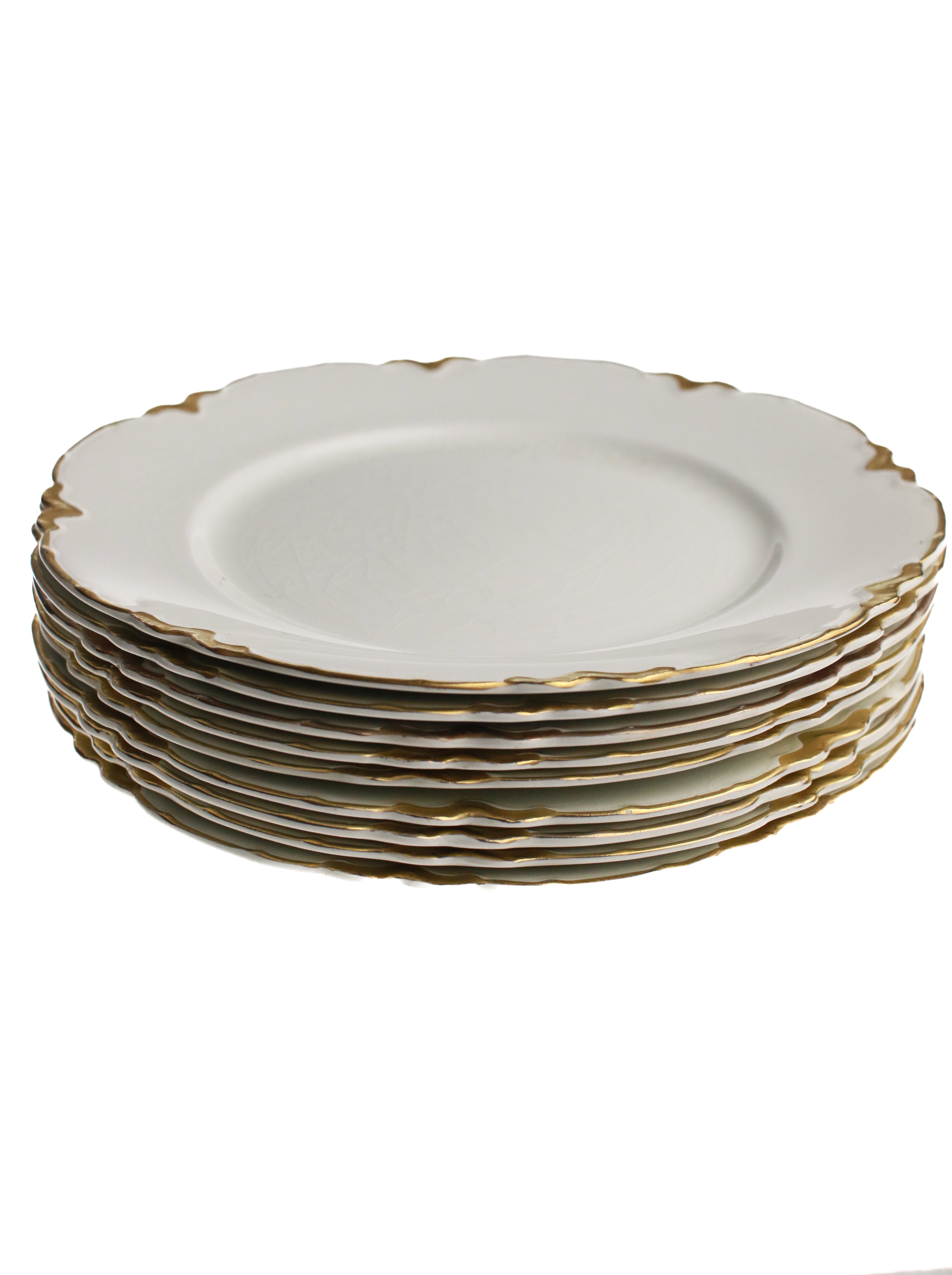 Gold Rimmed Plate (Set of 9) | Whit's Vintage Picks