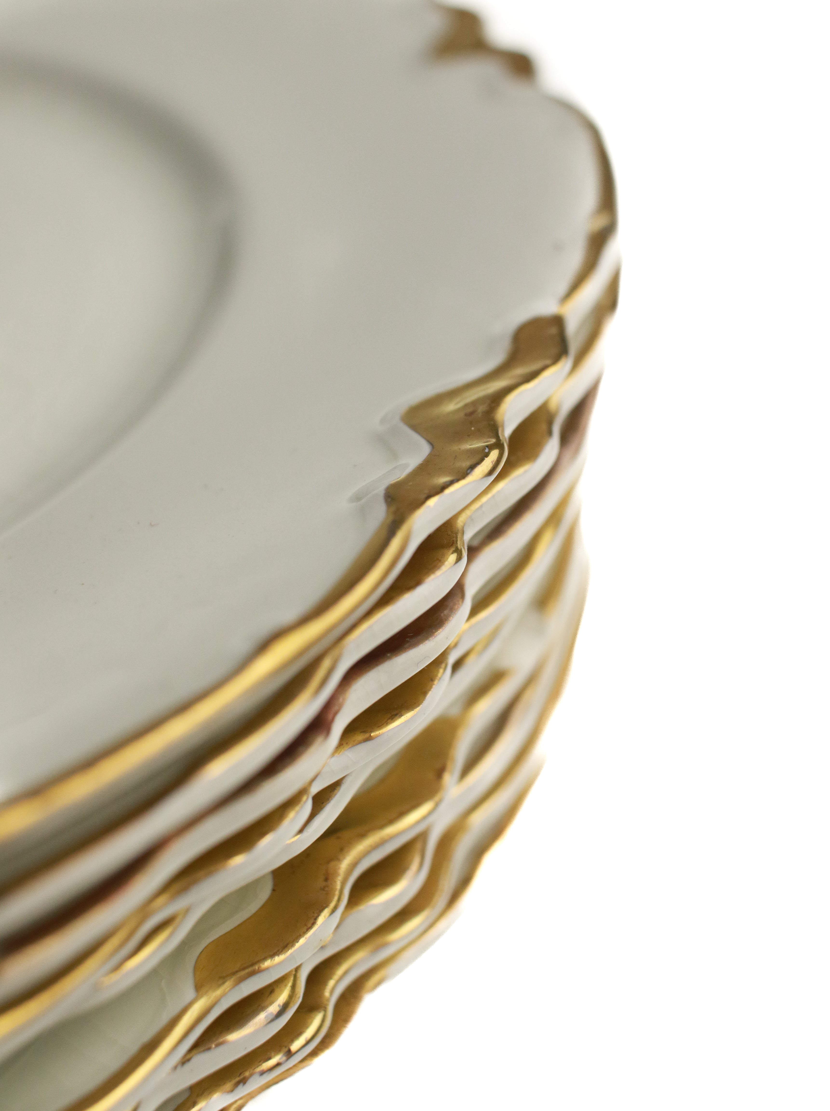 Gold Rimmed Plate (Set of 9) | Whit's Vintage Picks