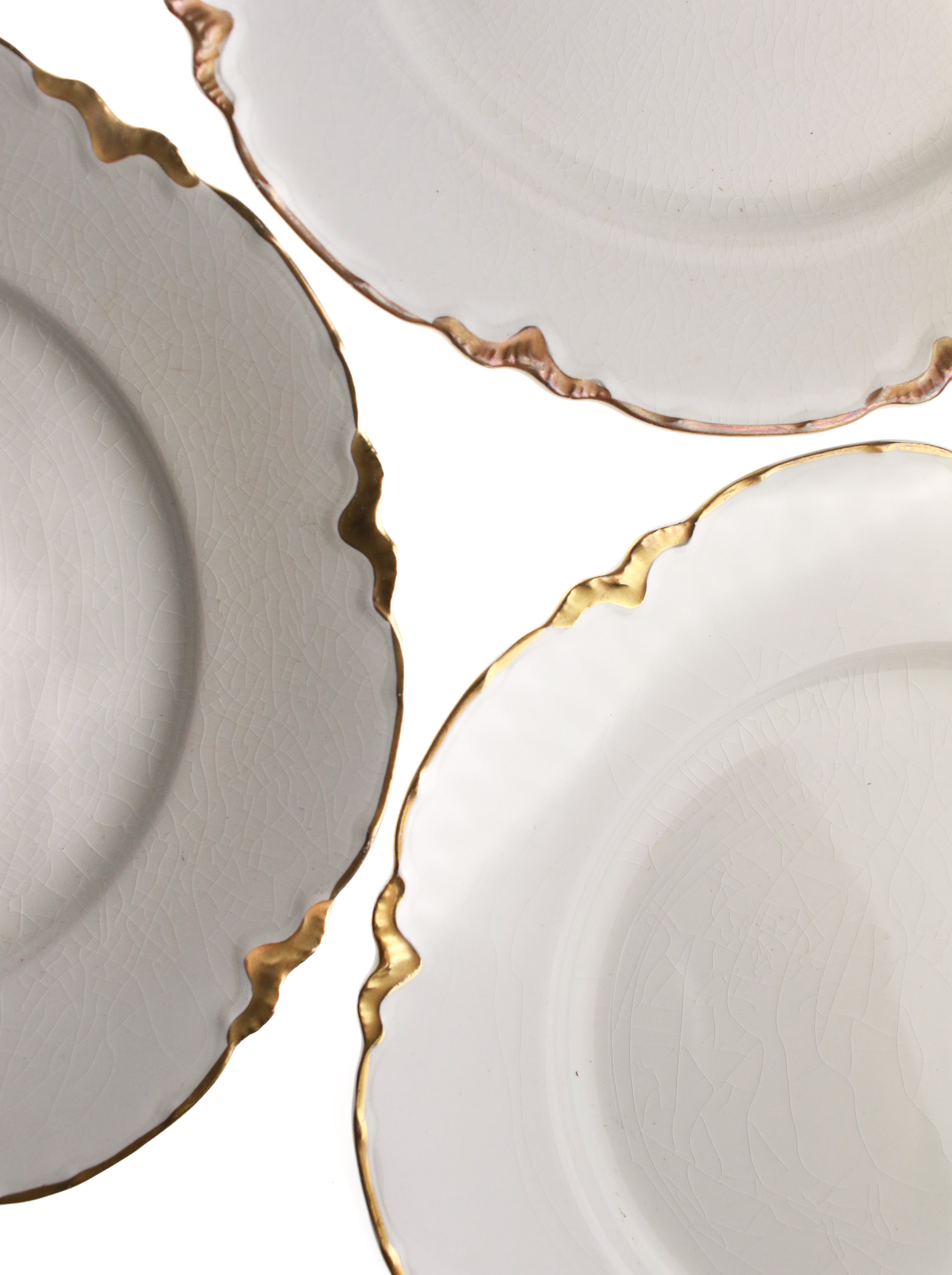 Gold Rimmed Plate (Set of 9) | Whit's Vintage Picks