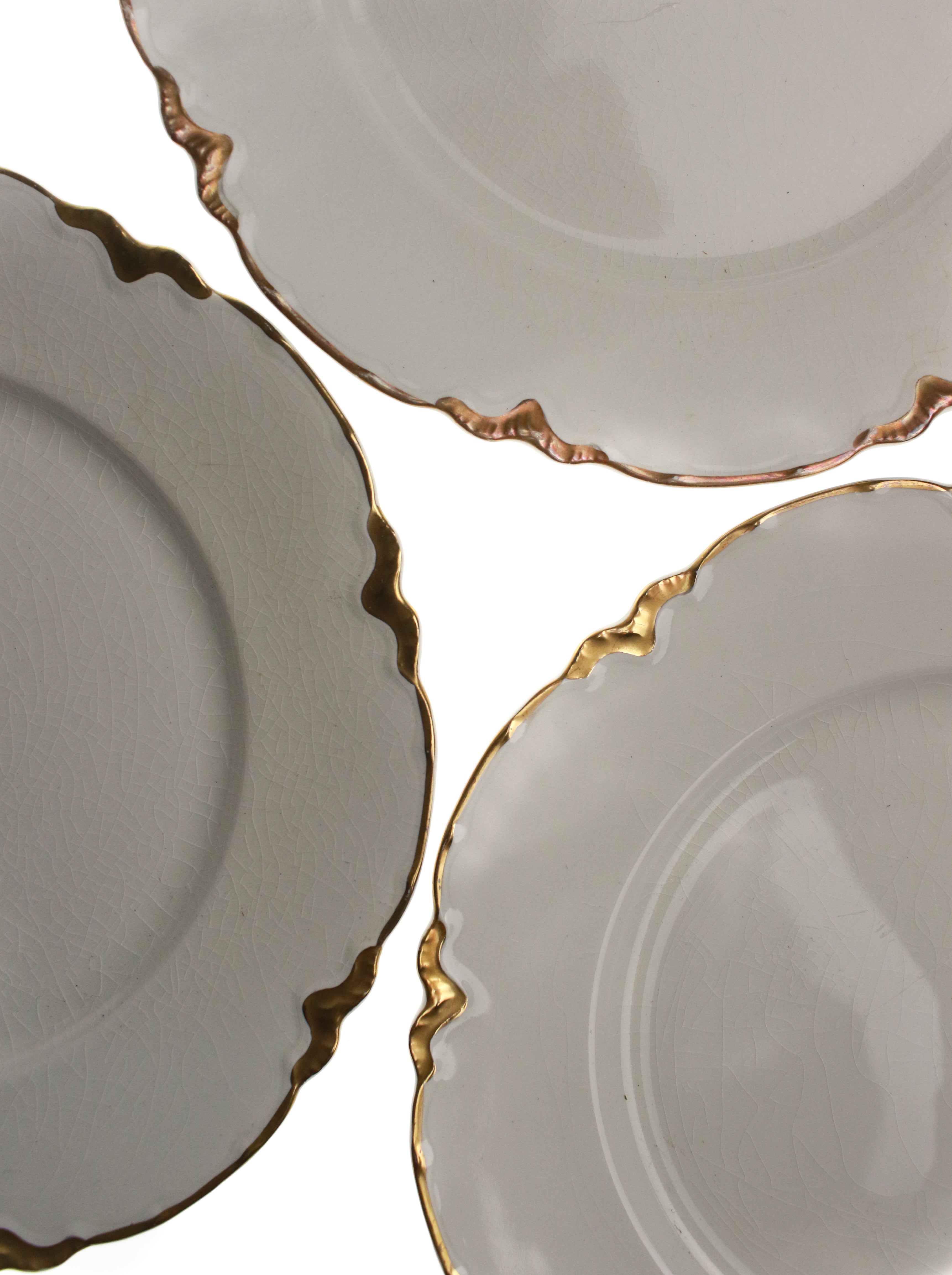 Gold Rimmed Plate (Set of 9) | Whit's Vintage Picks