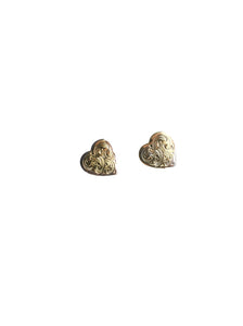 Silver Heart Studs | Whit's Vintage Picks