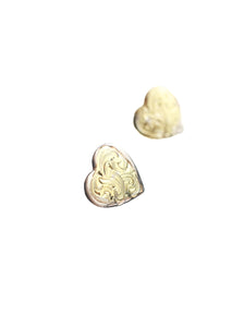 Silver Heart Studs | Whit's Vintage Picks