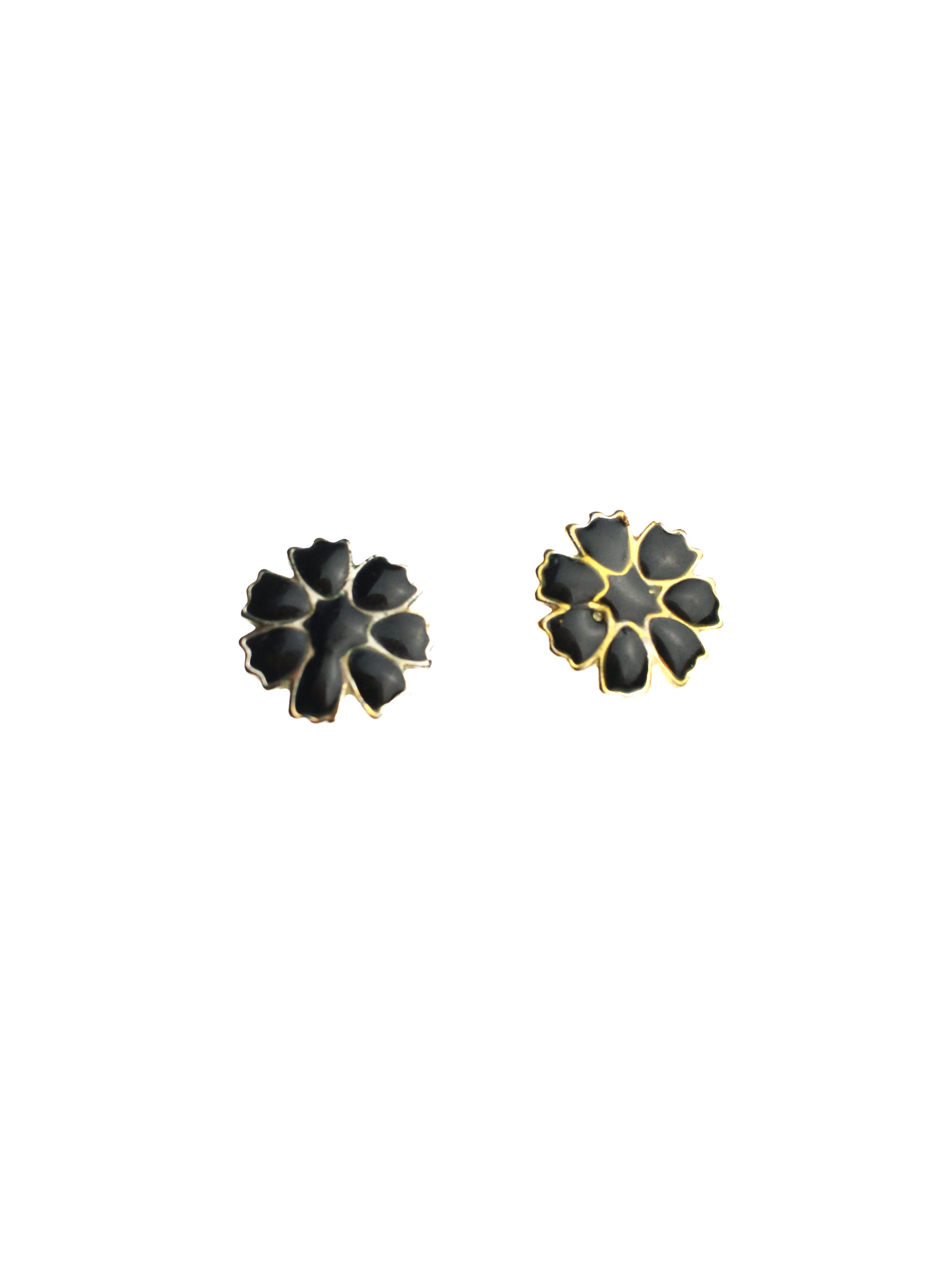 Black Petal Studs | Whit's Vintage Picks