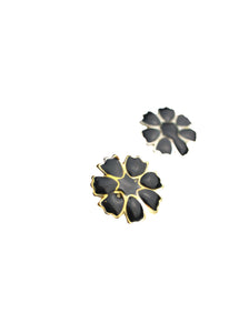 Black Petal Studs | Whit's Vintage Picks