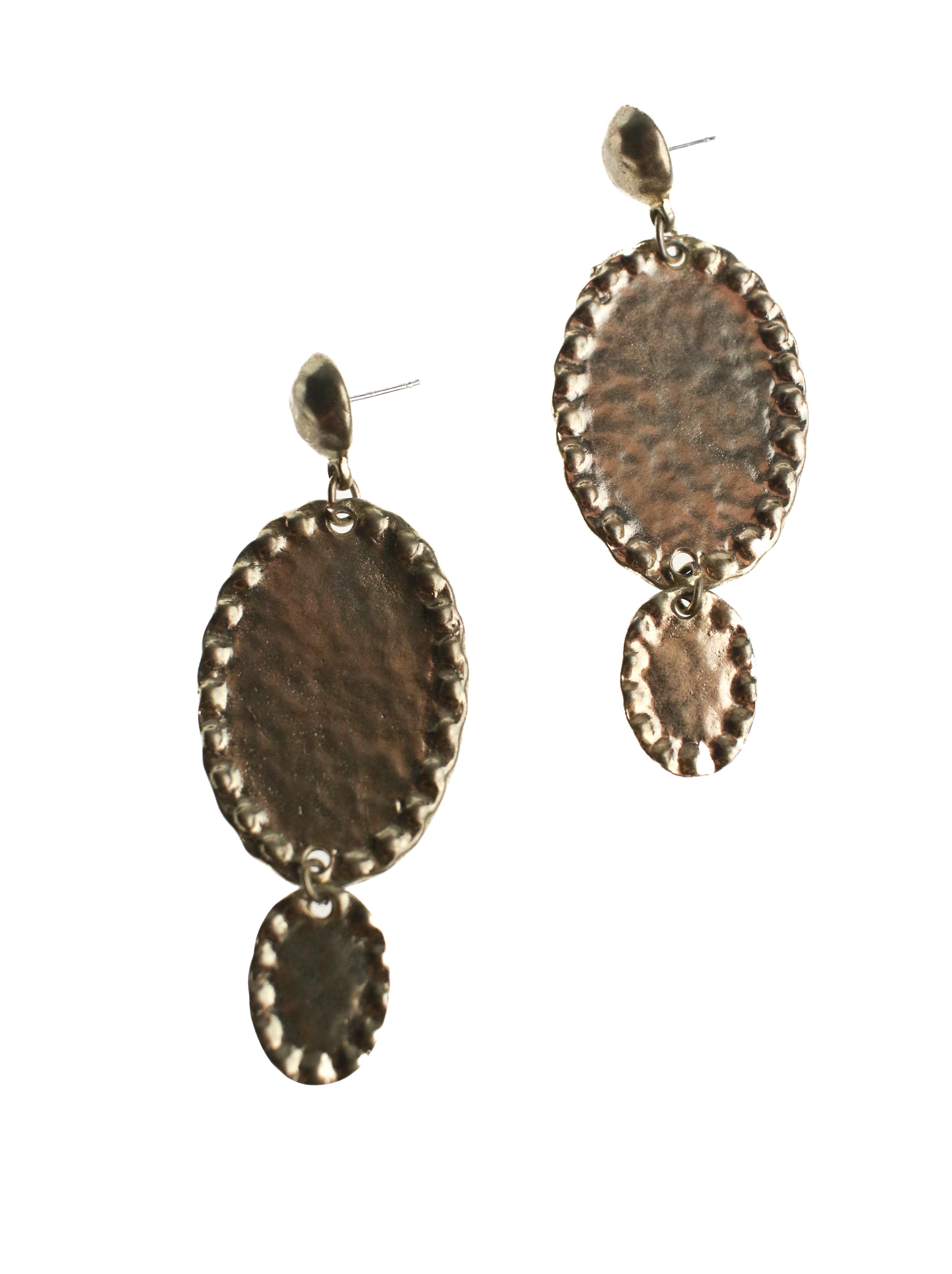 Hammered Oval Drops | Whit's Vintage Picks