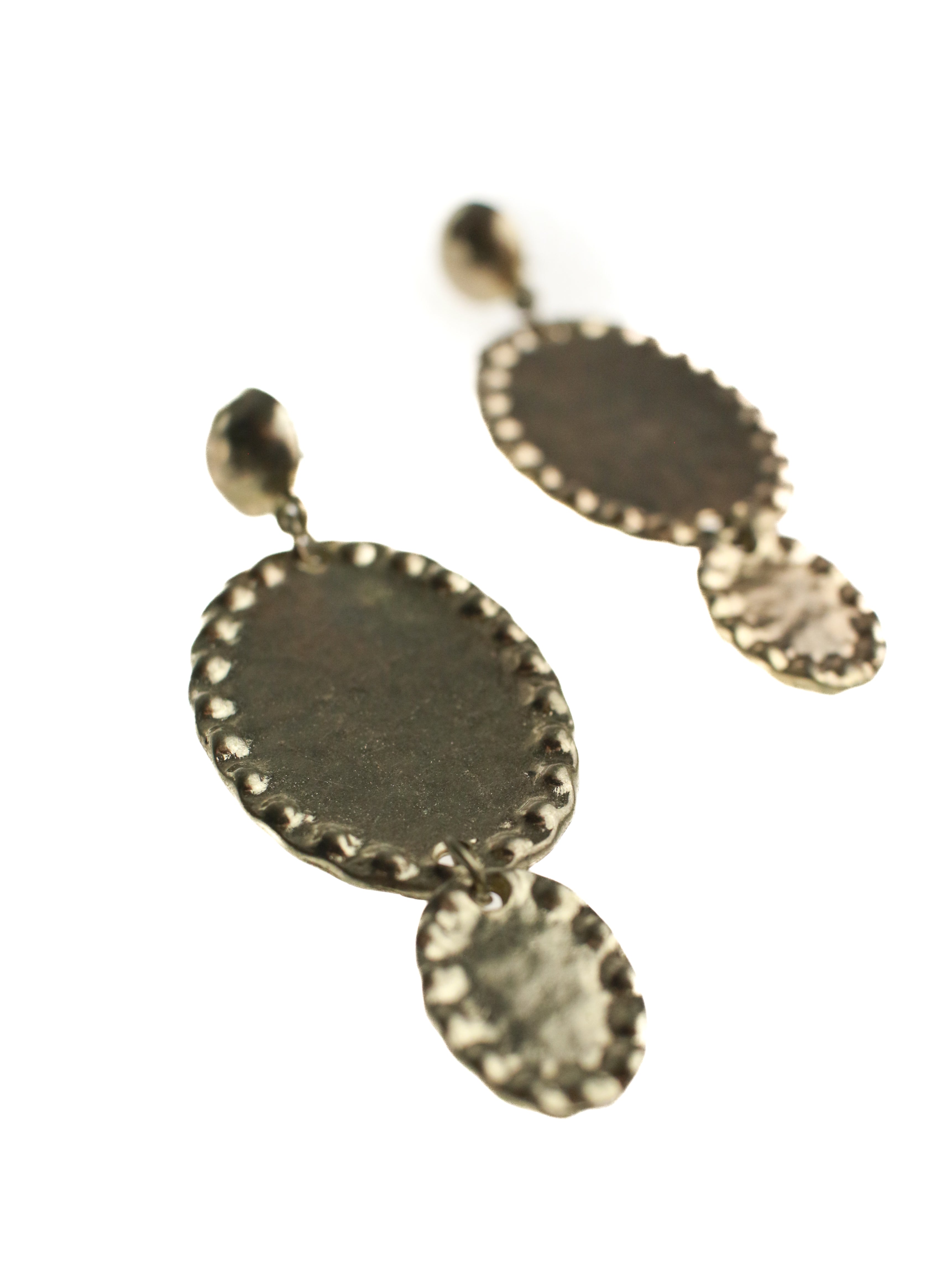Hammered Oval Drops | Whit's Vintage Picks