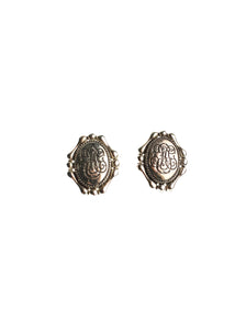 Monogram Studs | Whit's Vintage Picks