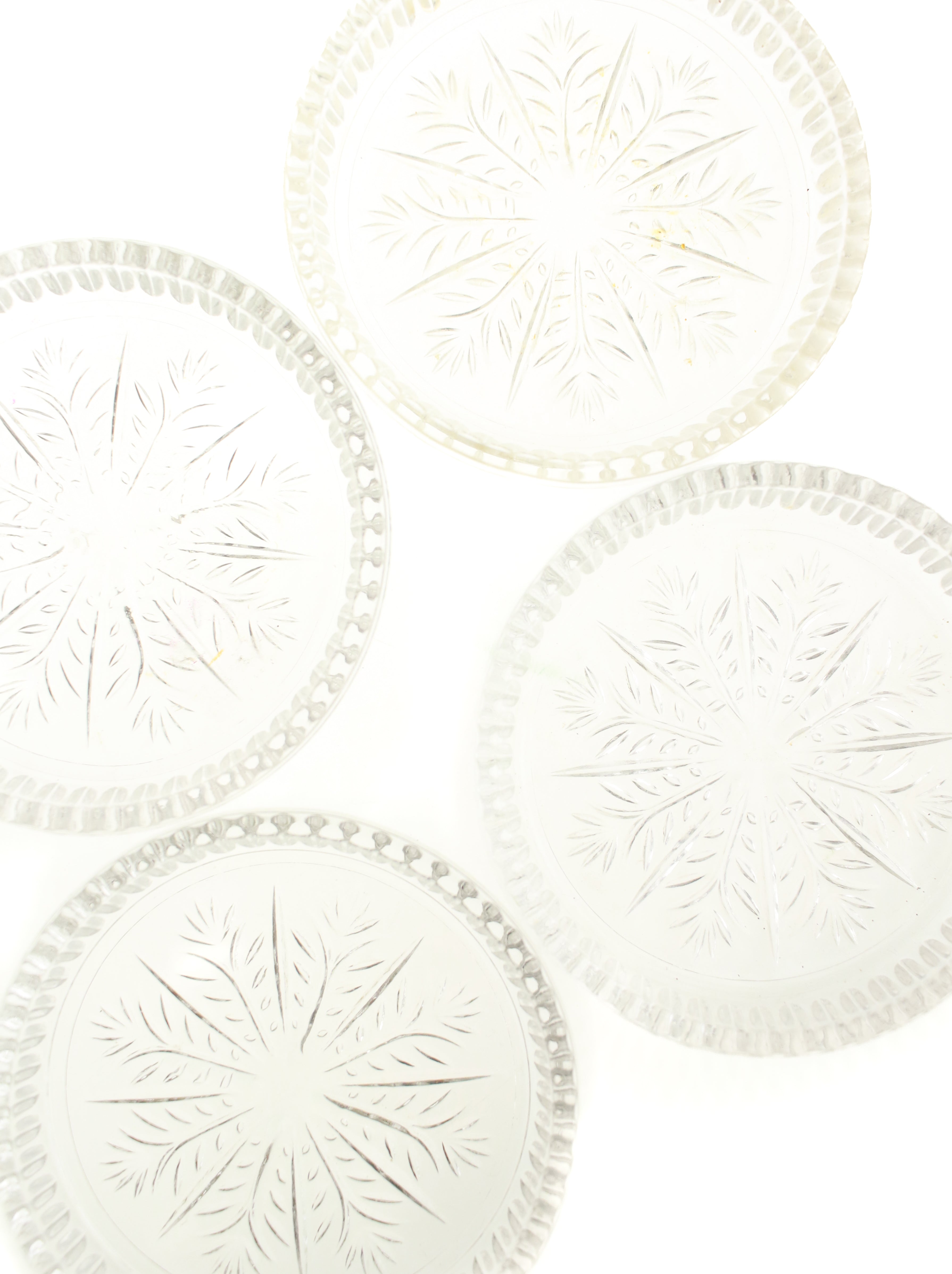 Snowflake Glass Coaster (Set of 8) | Whit's Vintage Picks