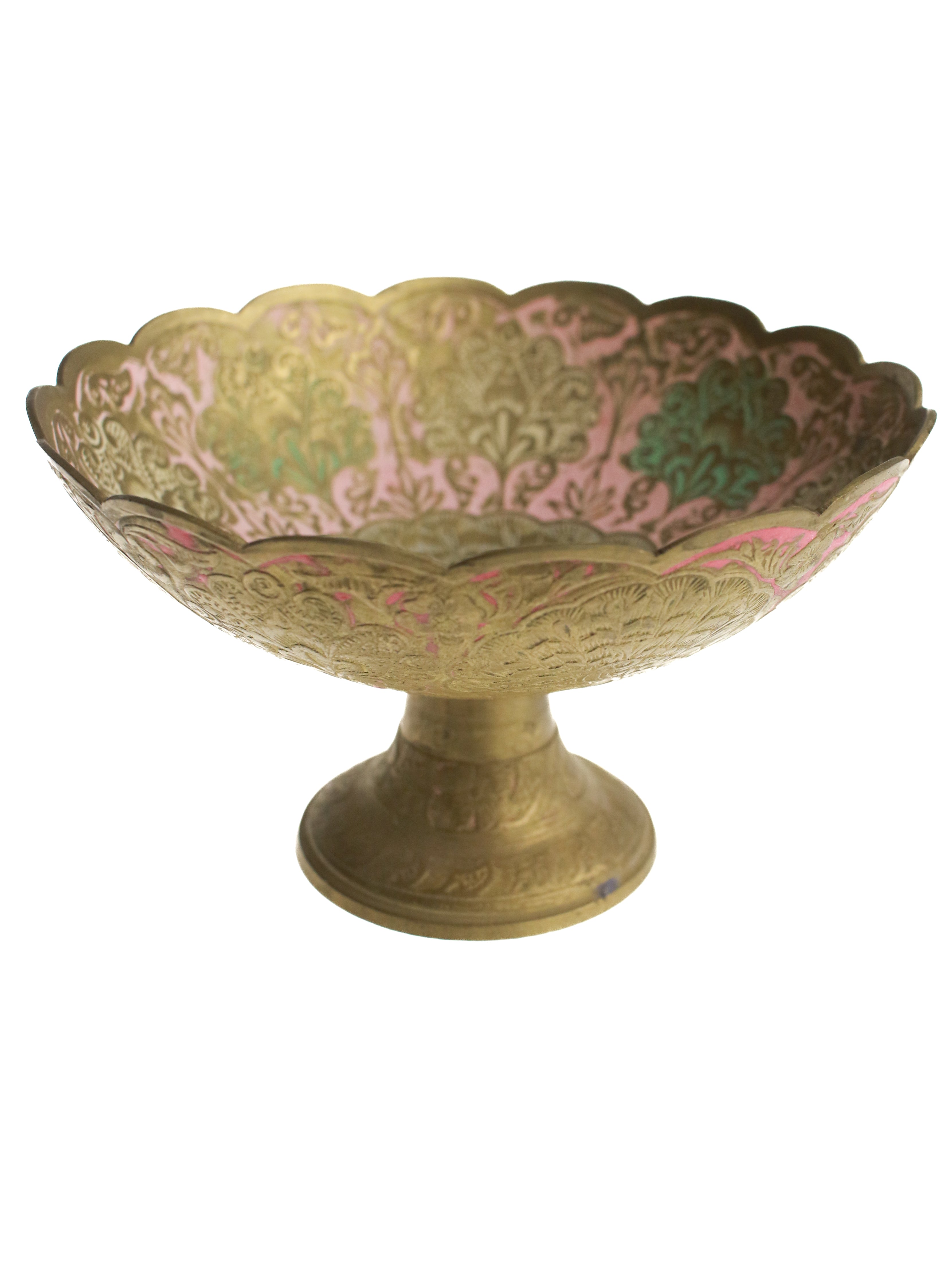 Brass Peacock Pedestal Bowl | Whit's Vintage Picks