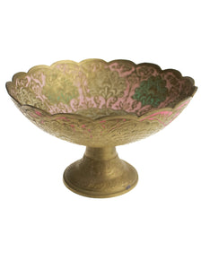 Brass Peacock Pedestal Bowl | Whit's Vintage Picks
