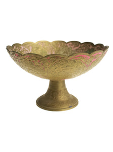 Brass Peacock Pedestal Bowl | Whit's Vintage Picks