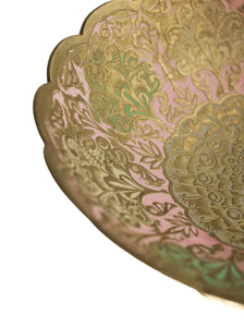 Brass Peacock Pedestal Bowl | Whit's Vintage Picks