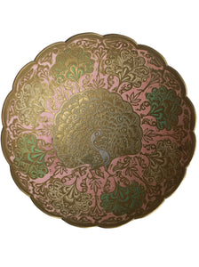 Brass Peacock Pedestal Bowl | Whit's Vintage Picks