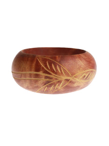 Etched Wood Bangle | Whit's Vintage Picks
