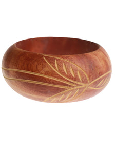 Etched Wood Bangle | Whit's Vintage Picks