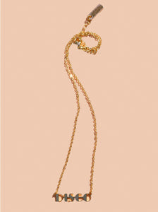 Disco 24k Gold Plated Necklace