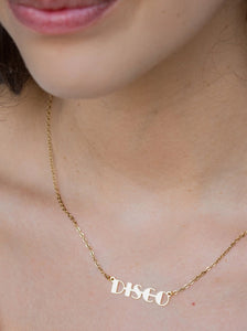 Disco 24k Gold Plated Necklace
