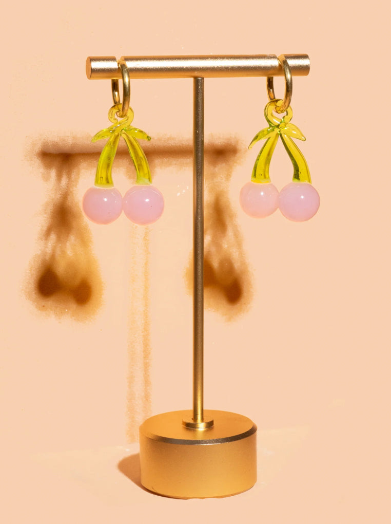 Fruit Loop Hoops - Pink Cherry