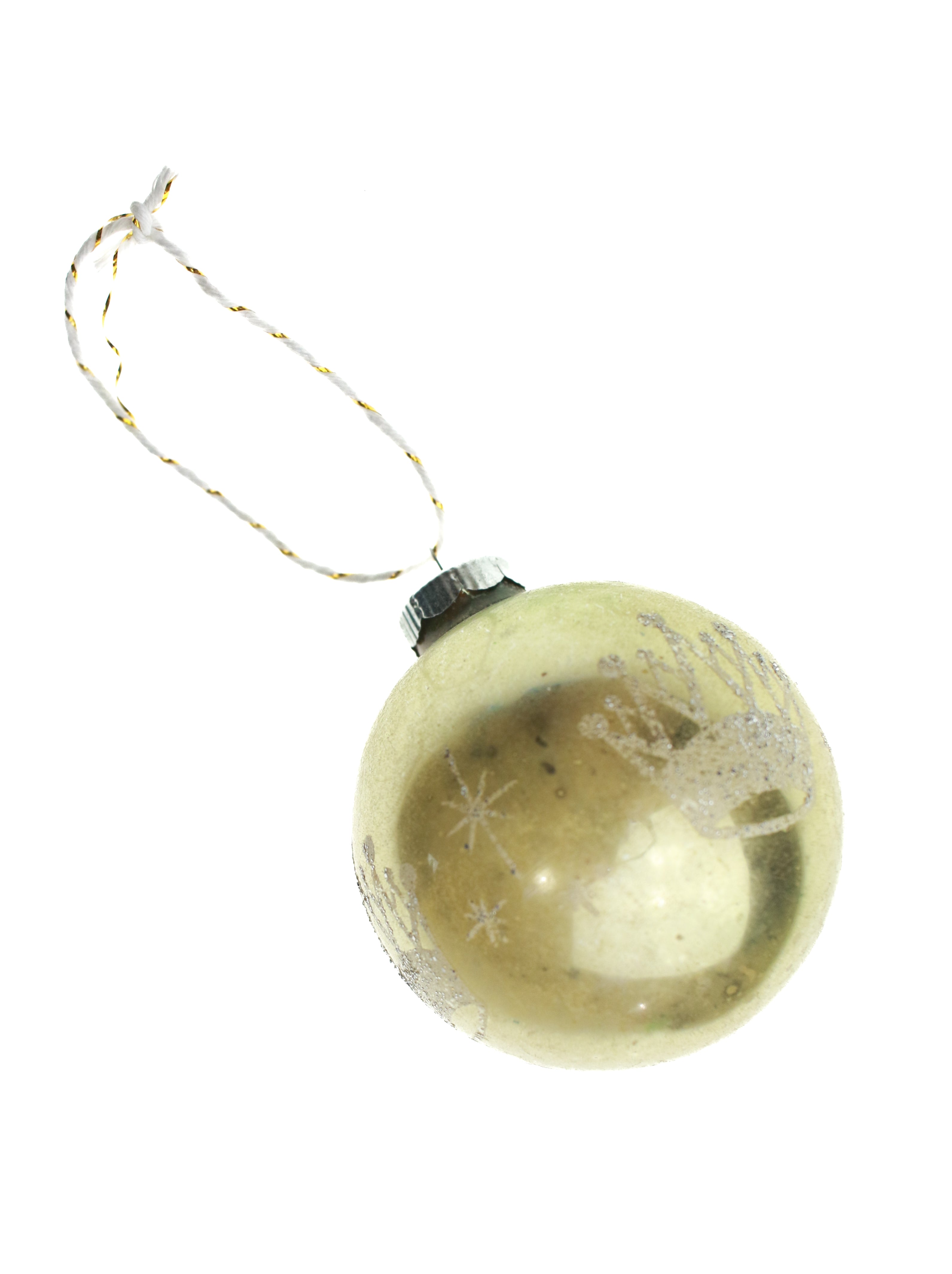 Vintage Ornament- Sparkle Crown Ball