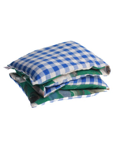 Blue Gingham Lavender Rice Neck Wrap