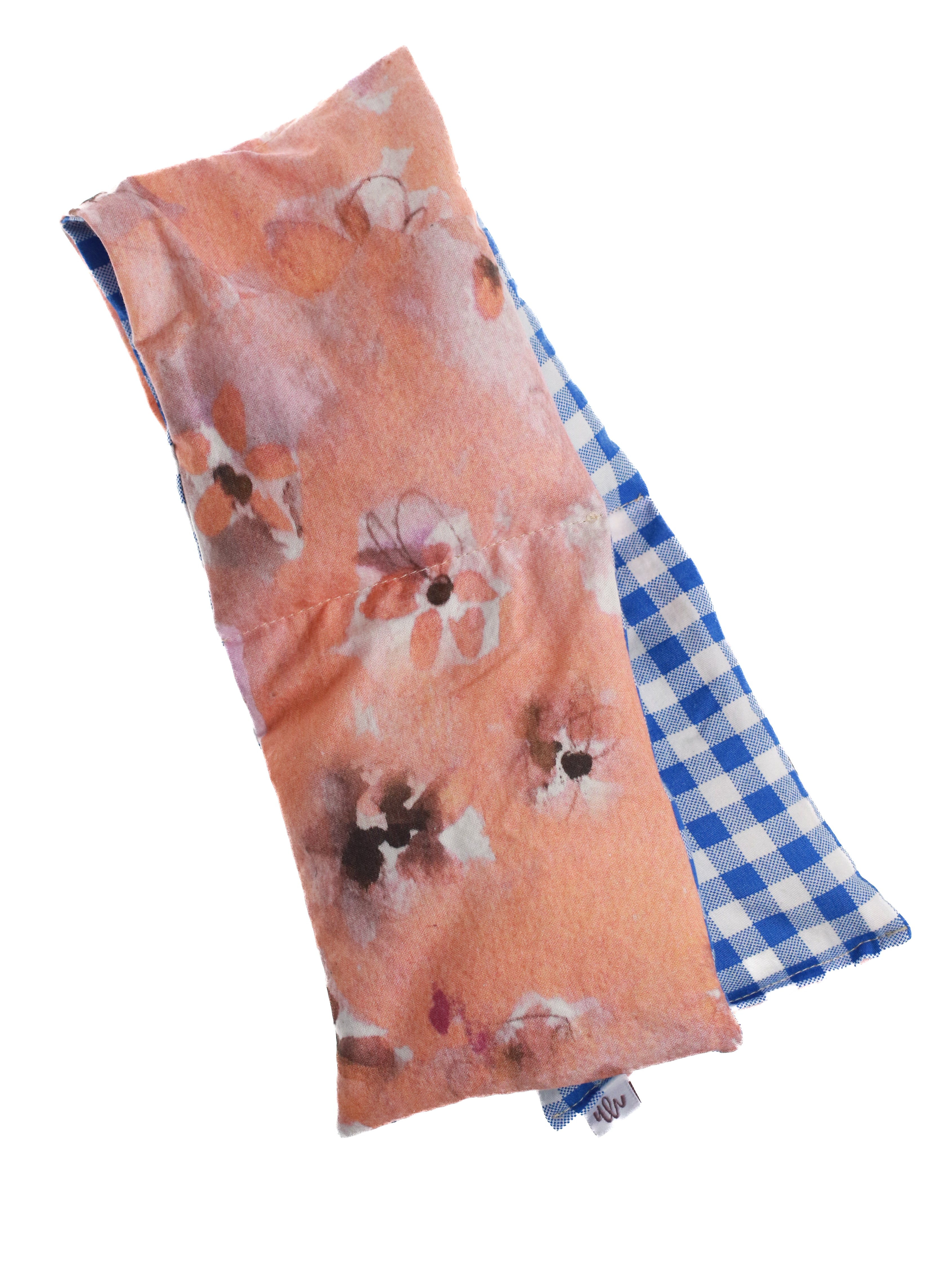 Blue Gingham Lavender Rice Neck Wrap