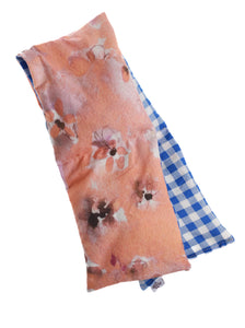 Blue Gingham Lavender Rice Neck Wrap