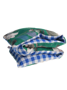 Blue Gingham Lavender Rice Neck Wrap