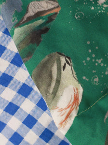 Blue Gingham Lavender Rice Neck Wrap