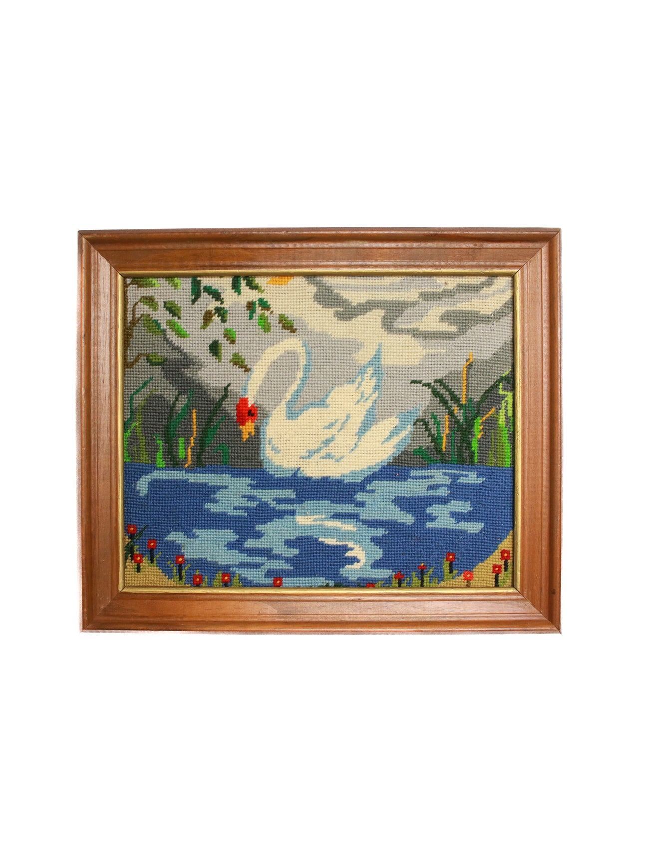 Stitched Swan Art | Whit's Vintage Picks