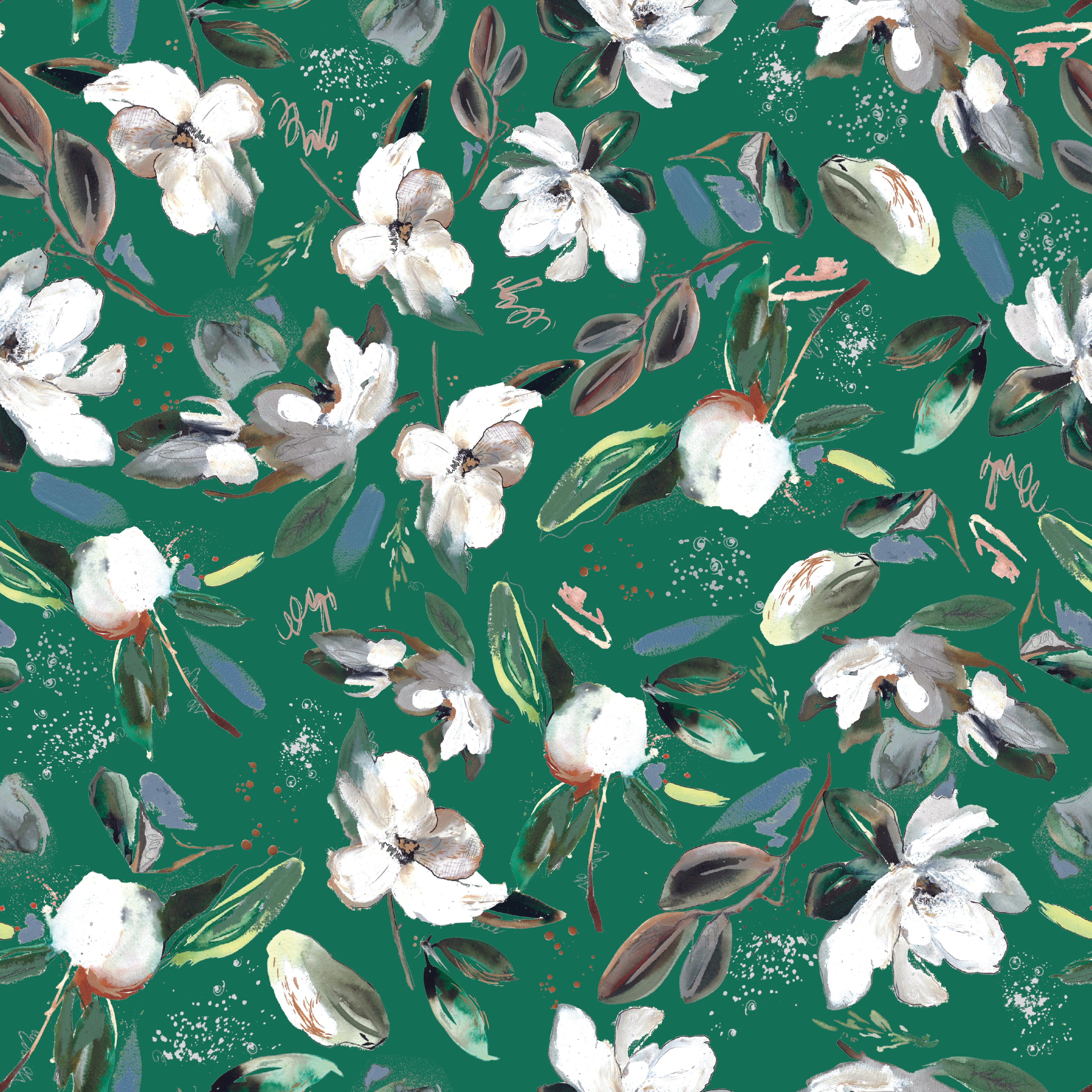 Fabric Corner Bookmark | Magnolia with Denim